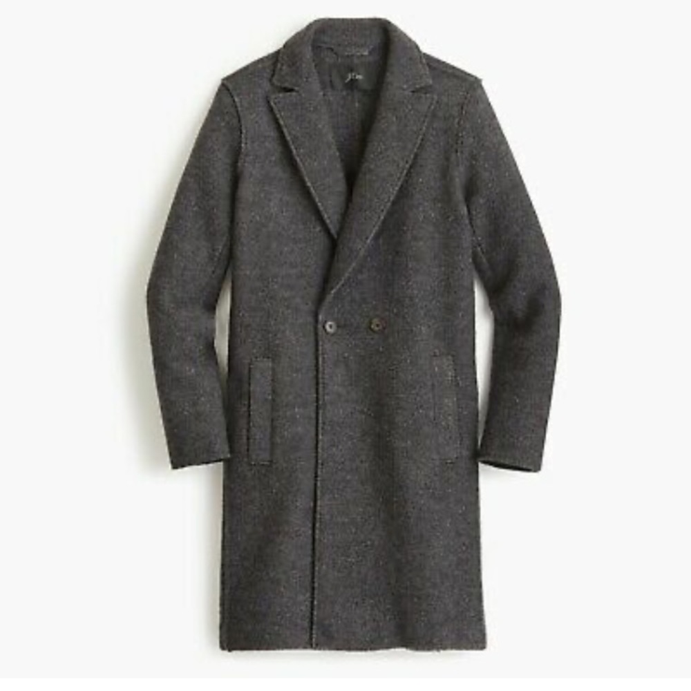 J. Crew Italian Boiled Wool Daphne Topcoat